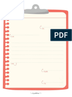 Plantilla de Escritura - Carta PDF