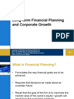 Long-Term Financial Planning and Corporate Growth