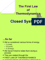 Thermodynamics I CH - 5 - 1st Law CS