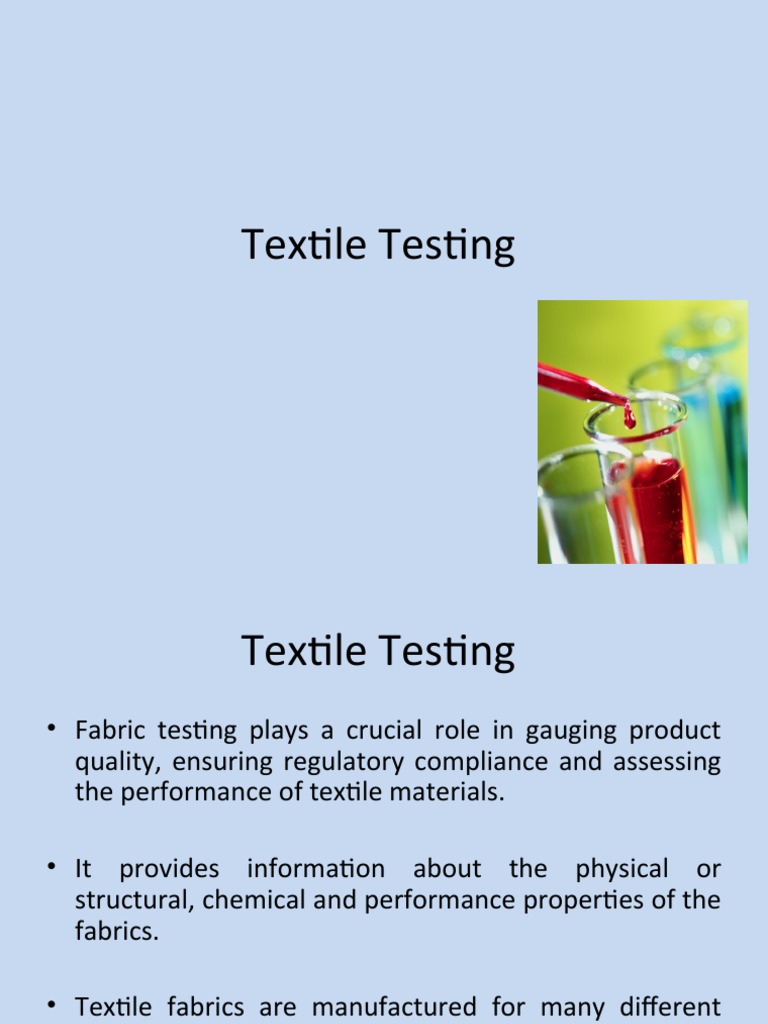 Textile Testing Textiles Strength Of Materials