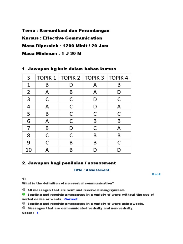 Jawapan Kursus Epsa