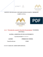 Act. 4. - Determinación y Propósito Del Periodo Del Mantenimiento