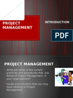 1A Project Management Introduction 2012