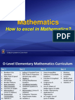 Workshop-How To Excel in Mathe