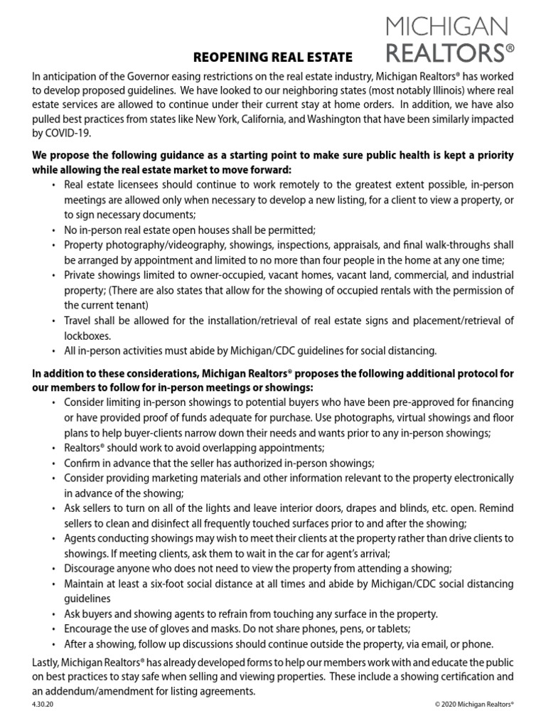 Real Estate Guidelines PDF Real Estate Broker Business