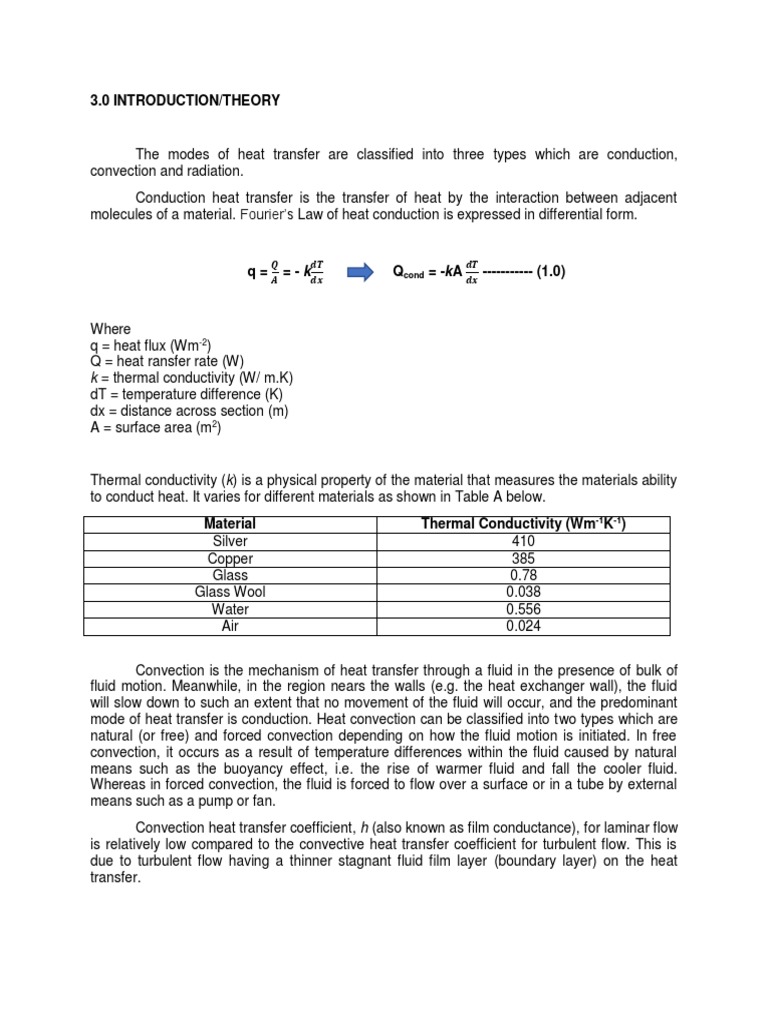 Modes of Heat Transfer Lab Report PDF Heat Transfer Thermal