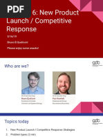 Interview Preparation Series - Session 6 - New Product Launch - Competitive Response