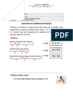 3ro GRADO ARITMETICA - ESCRITURA DE NÚMEROS NATURALES