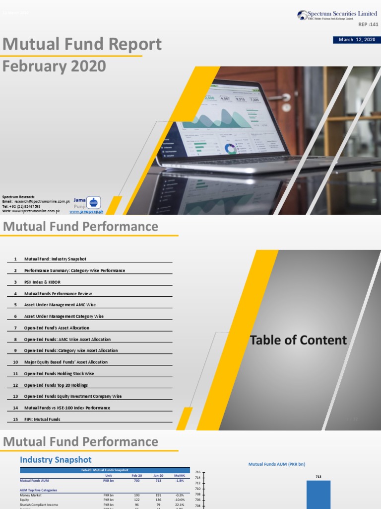 Mutual Fund Report Feb-20 | PDF | Fund Of Funds | Mutual Funds