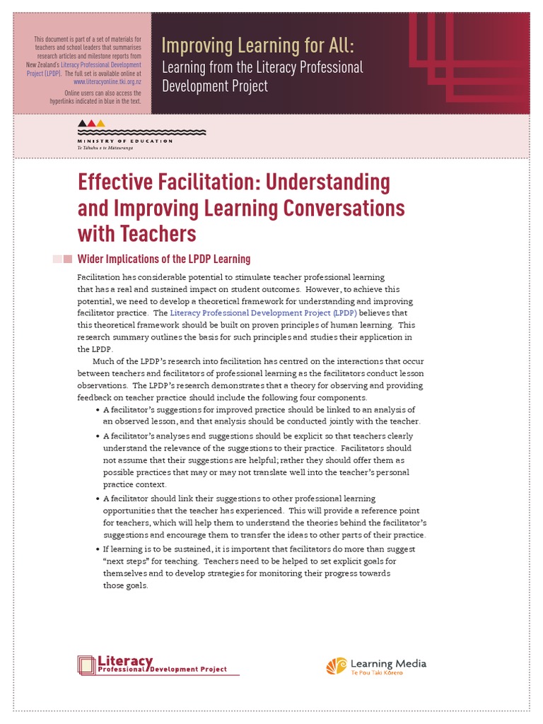 Effective Facilitation PDF | PDF | Facilitator | Teachers