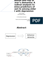 Depression and Risk of Alzheimer's Dementia