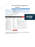 SeeTec and Hikvision Thermal Camera Integrated Solution Introduction PDF