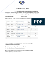 Grade Tracking Sheet 5