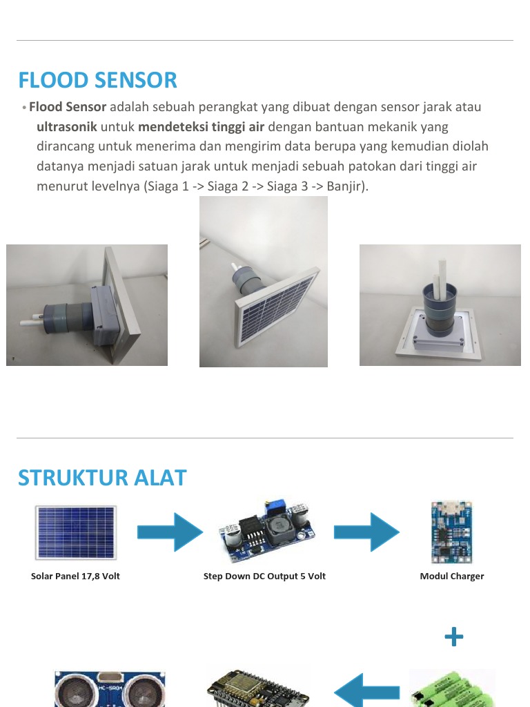 Sensor Banjir Berbasis Ultrasonik dan Solar | PDF