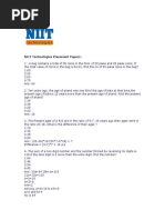 NIIT Technologies Placement Paper