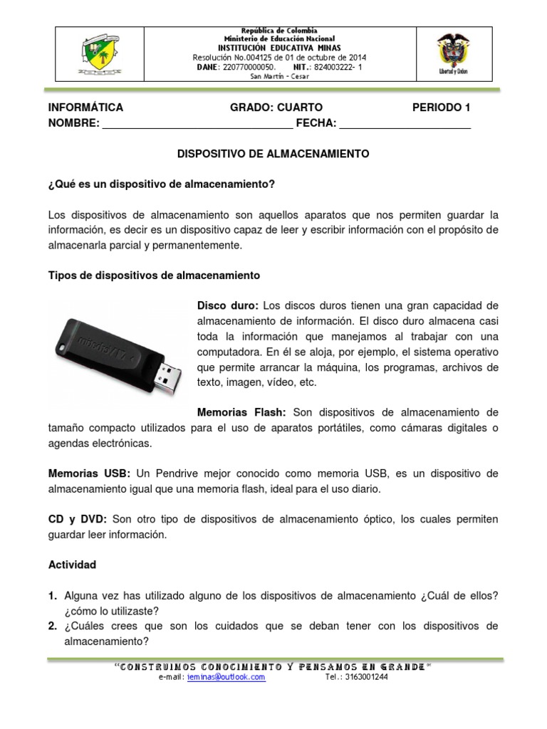 Guias Informatica Cuarto PDF | PDF | Hardware de la computadora ...