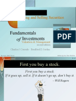 Buying and Selling Securities Buying and Selling Securities: Fundamentals Investments