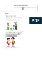 SOAL LATIHAN PENGETAHUAN Pelajaran 10a