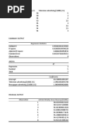 Regression Statistics