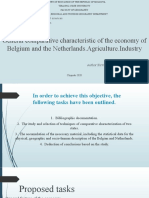 General Comparative Characteristic of The Economy of Belgium and The Netherlands - Agriculture.Industry
