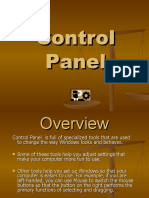 8. Control Panel