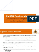 AMB340 Services Marketing - Lecture 5 - Service Environment