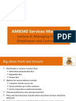 AMB340 Services Marketing - Lecture 6 - Managing People