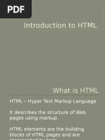 6 Introduction To HTML