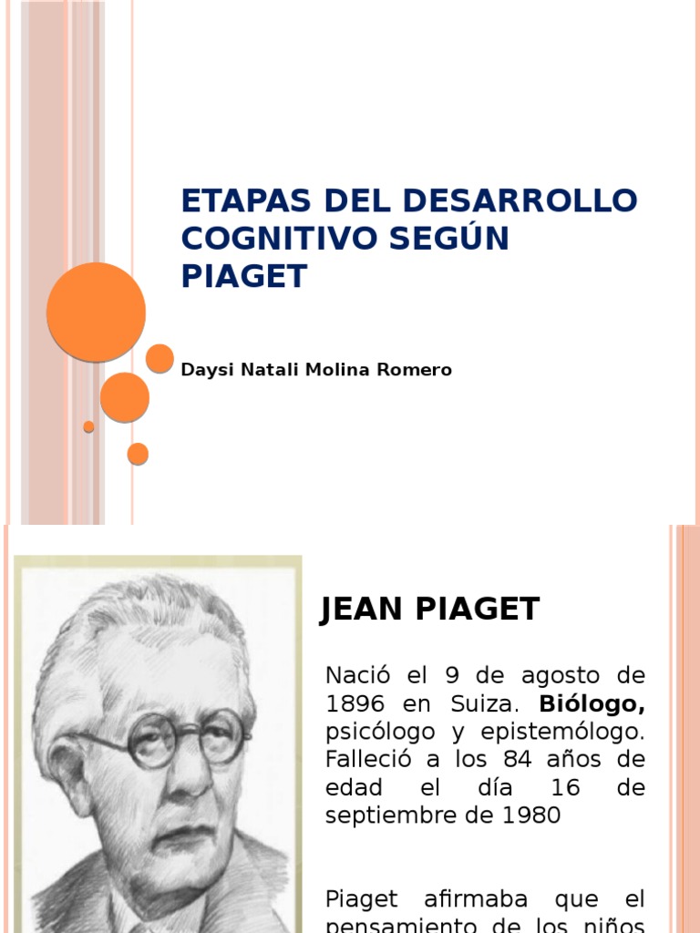 Etapas Del Desarrollo Cognitivo Según Piaget | PDF | Interacciones de ...