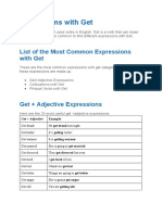 List of The Most Common Expressions With Get