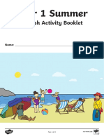 Year 1 Summer English Activity Booklet PDF