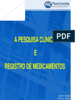 A PESQUISA CLÍNICA E O REGISTRO DE MEDICAENTOS_Dagobert Brandao.pdf