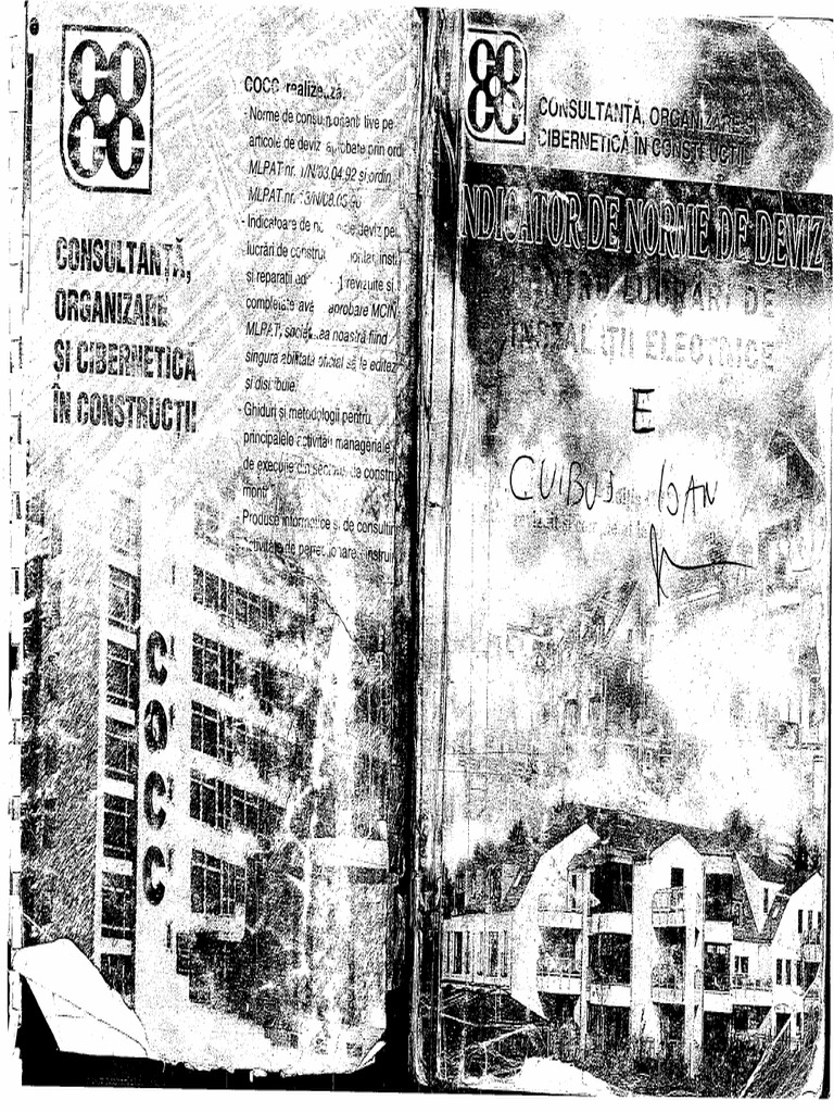 Indicator de Norme de Deviz Pentru Lucrari de Instalatii Electrice La ...