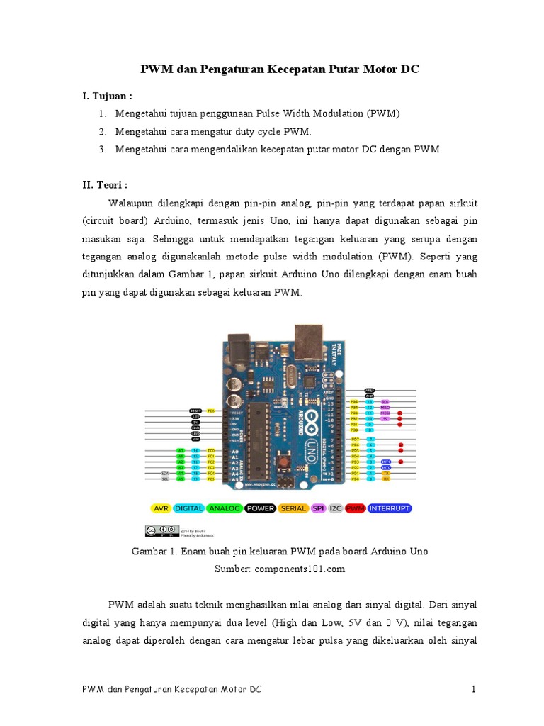 PWM untuk Kontrol Kecepatan Motor DC | PDF