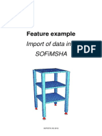 Feature Example: Import of Data Into Sofimsha