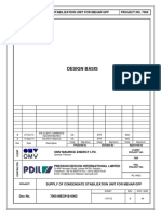 Condensate Stabilization Design Basis