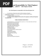 4th Engineer Duties and Responsibilities | PDF