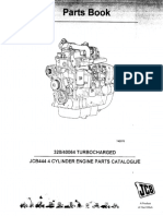 Manual Partes Motor Retropala JCB 4x4 3C Series 1001572 a 1002999 