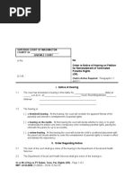 JU04 - 0600 Order Re Notice of Hearing PT Reistatement