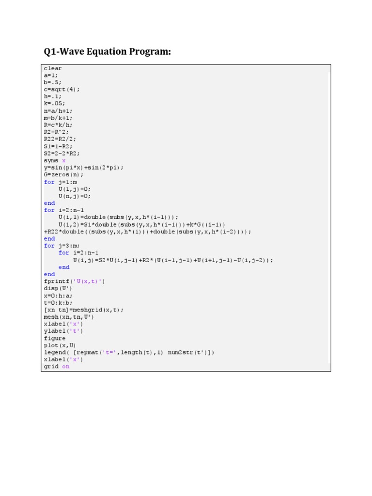 Q1 wave equation program pdf