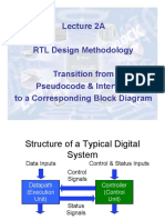 Lecture 2A RTL Design Methodology Transition From Pseudocode & Interface To A Corresponding Block Diagram