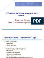 ECE 545-Digital System Design With VHDL: Digital Logic Refresher Part A - Combinational Logic Building Blocks