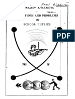 Lev Tarasov, Aldina Tarasova - Questions and Problems in School Physics (Amazon Available-Bought) PDF