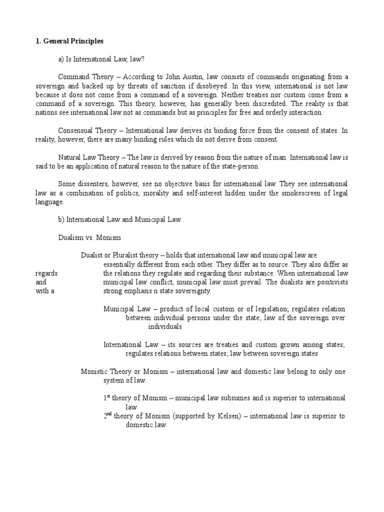 Special Issue in International Law Reviewer | PDF | Treaty ...