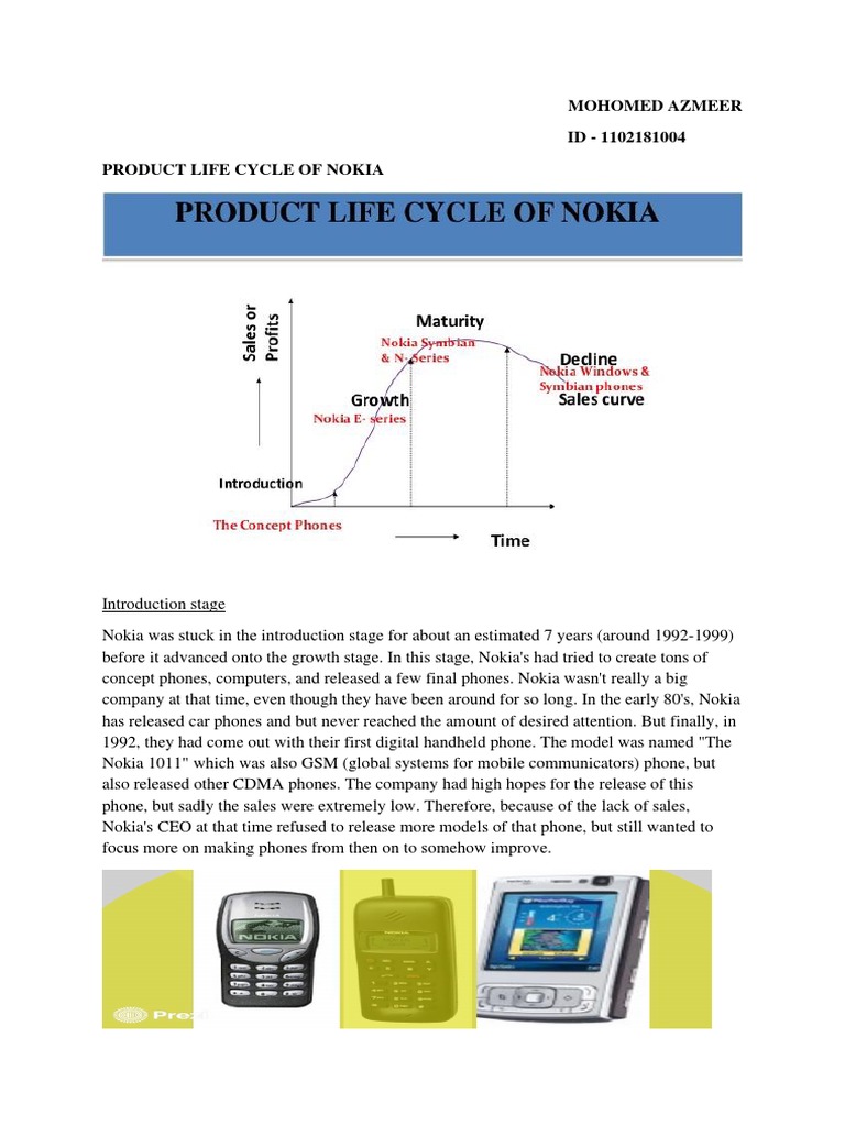 Nokia's Product Life Cycle Overview | PDF | Nokia | Videotelephony