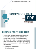 Forensic Audit: Shaheed Sukhdev College of Business Studies, University of Delhi