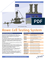 Rowe Cell Testing Datasheet