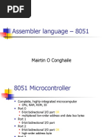 Assembler Language - 8051: Mairtin O Conghaile