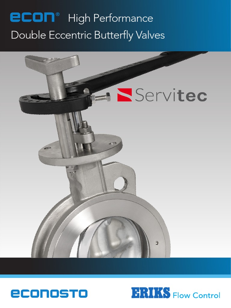 High Performance Double Eccentric Butterfly Valves | PDF | Valve | Actuator