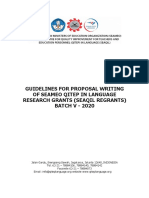 Guidelines for Proposal Writing of SEAQIL REGRANTS Batch V - 2020 (English Version).pdf